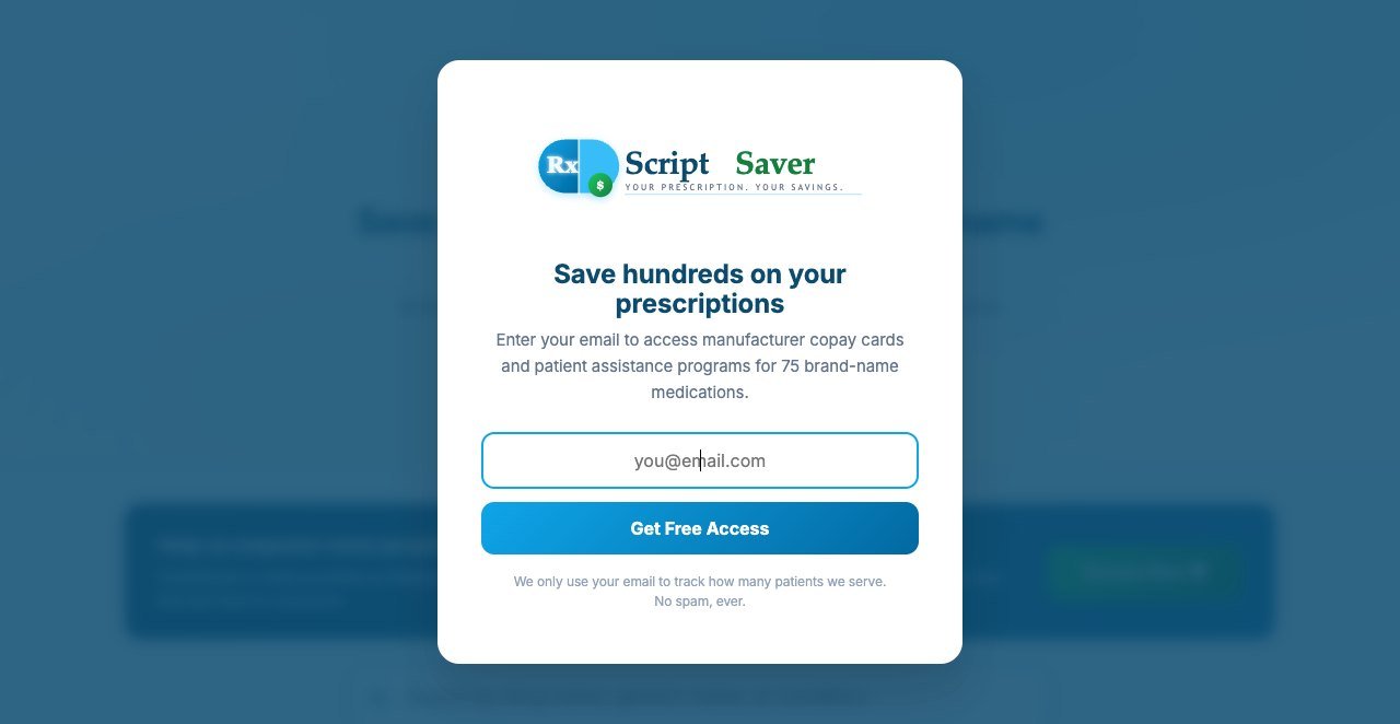 ScriptSaver prescription savings tool